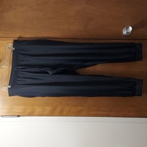 Victoria sport Black satin jogger pants SZ L